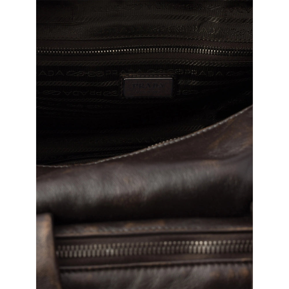 Prada Brown Luggage & Holdalls Men PRADA