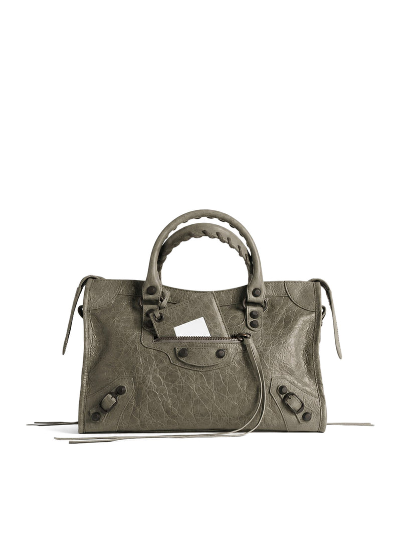 Balenciaga Women Le City Small Bag In Arena Lambskin With Brass Finishing BALENCIAGA
