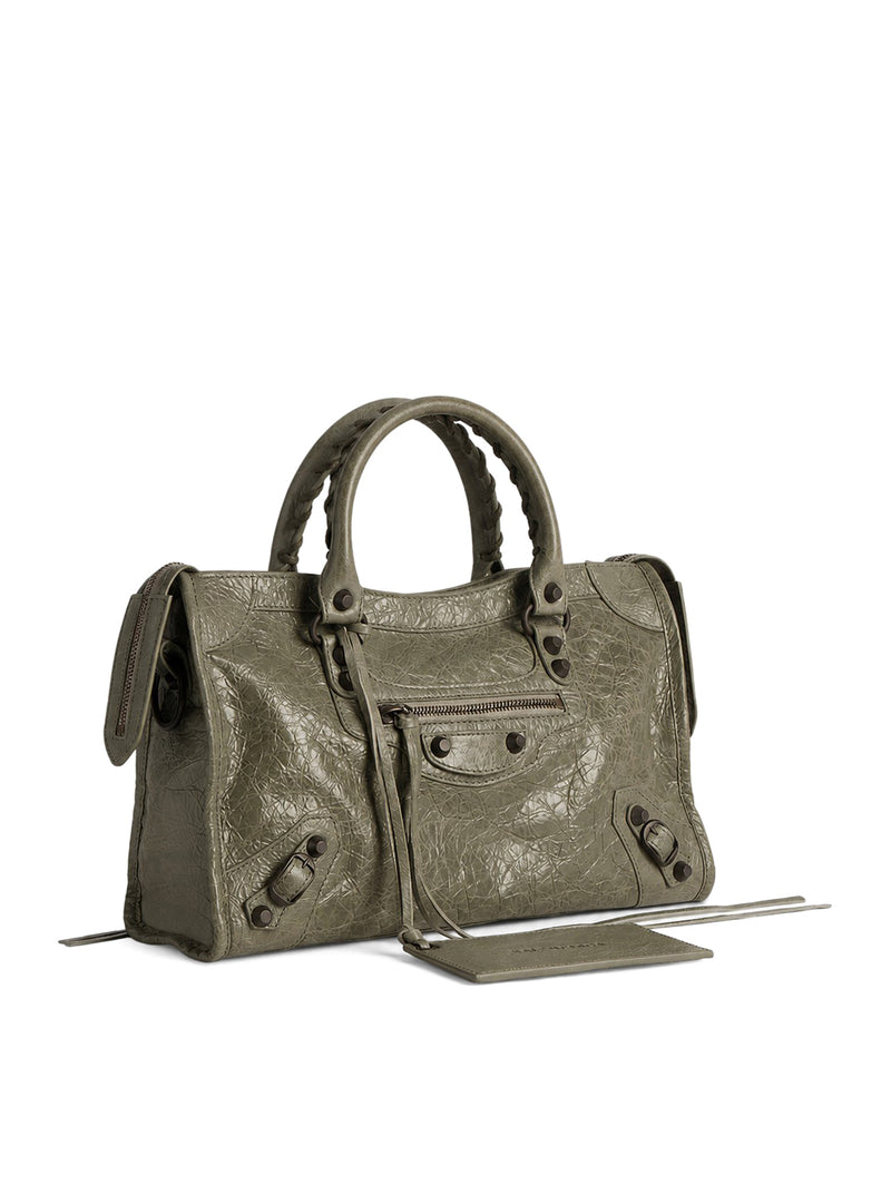 Balenciaga Women Le City Small Bag In Arena Lambskin With Brass Finishing BALENCIAGA