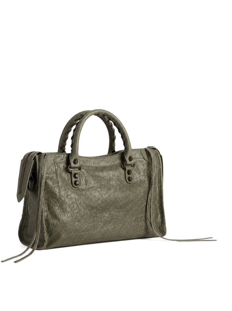 Balenciaga Women Le City Small Bag In Arena Lambskin With Brass Finishing BALENCIAGA