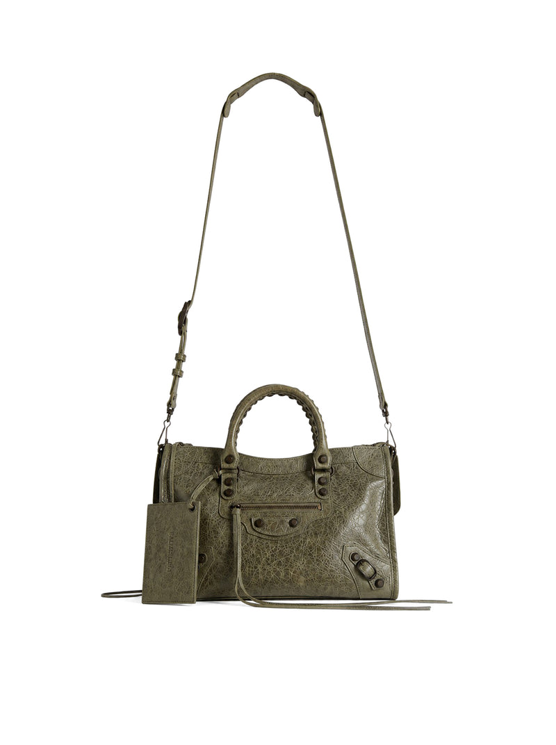 Balenciaga Women Le City Small Bag In Arena Lambskin With Brass Finishing BALENCIAGA