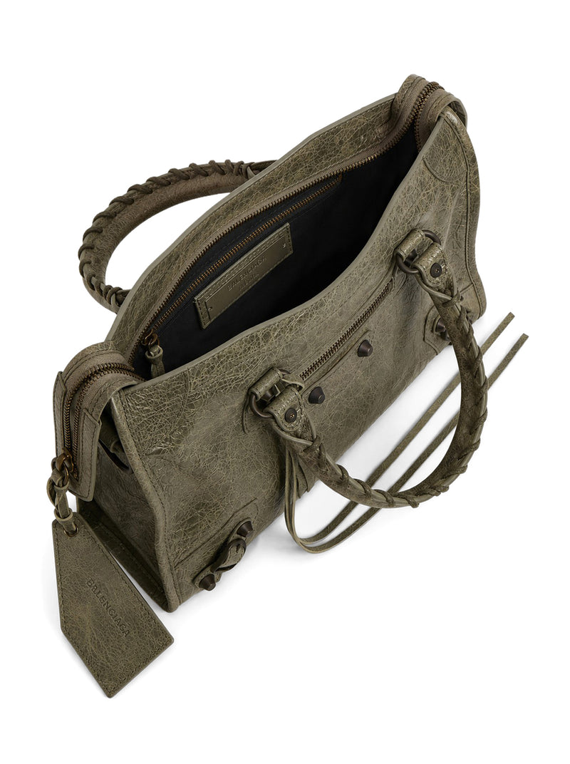 Balenciaga Women Le City Small Bag In Arena Lambskin With Brass Finishing BALENCIAGA