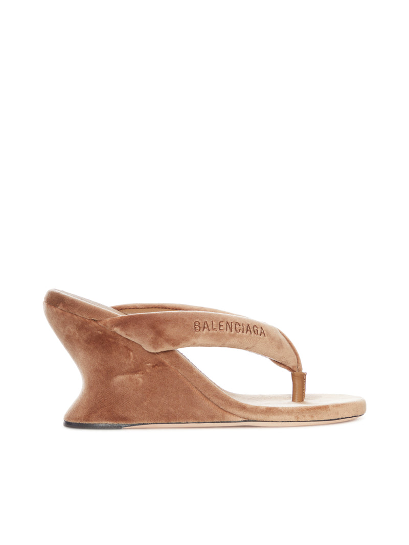 Balenciaga Women Gaeta Wedge Flip-Flops BALENCIAGA