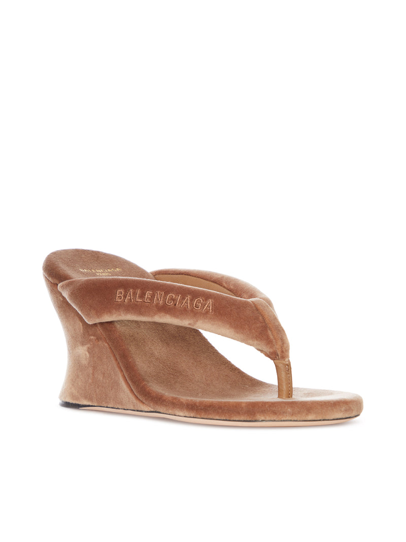 Balenciaga Women Gaeta Wedge Flip-Flops BALENCIAGA