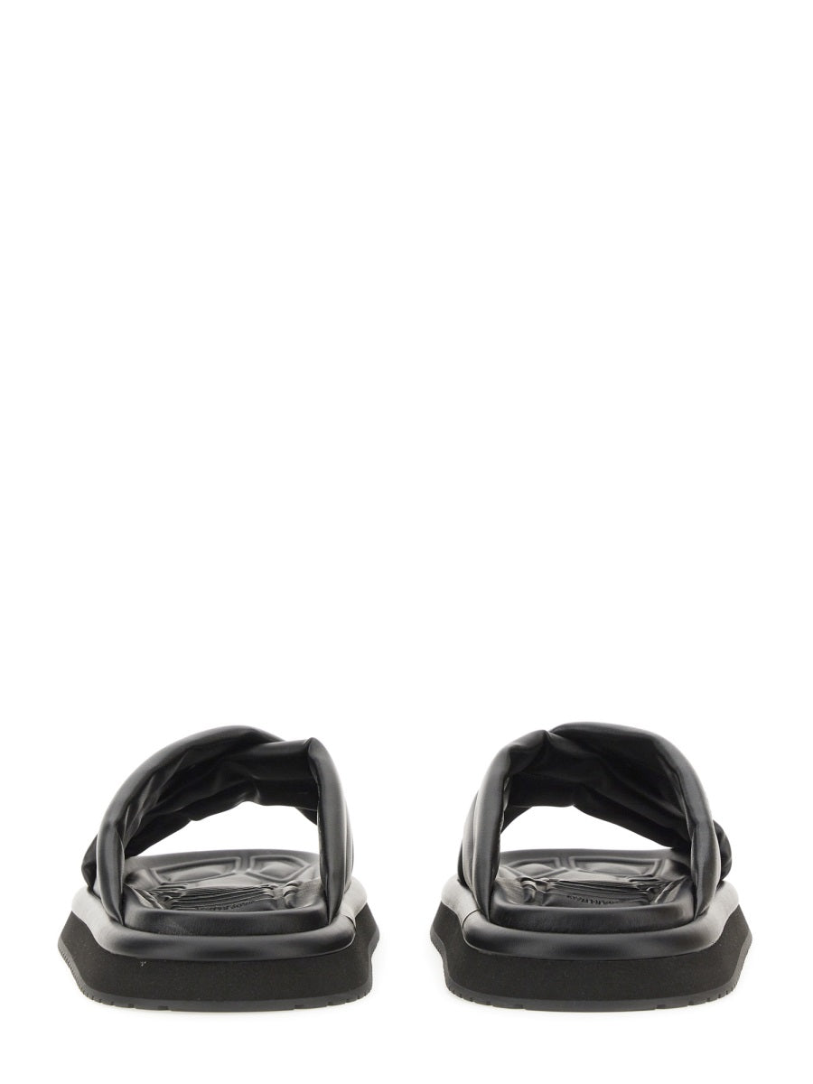 Dolce & Gabbana Men Nappa Effect Fabric Sandal DOLCE & GABBANA