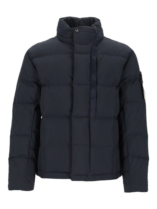 Stone Island Men Quilted Down Jacket With Hood STONE ISLAND
