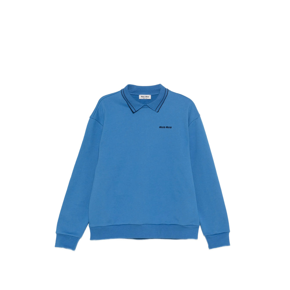 Miu Miu Blue Tops - Sweatshirts Women MIU MIU
