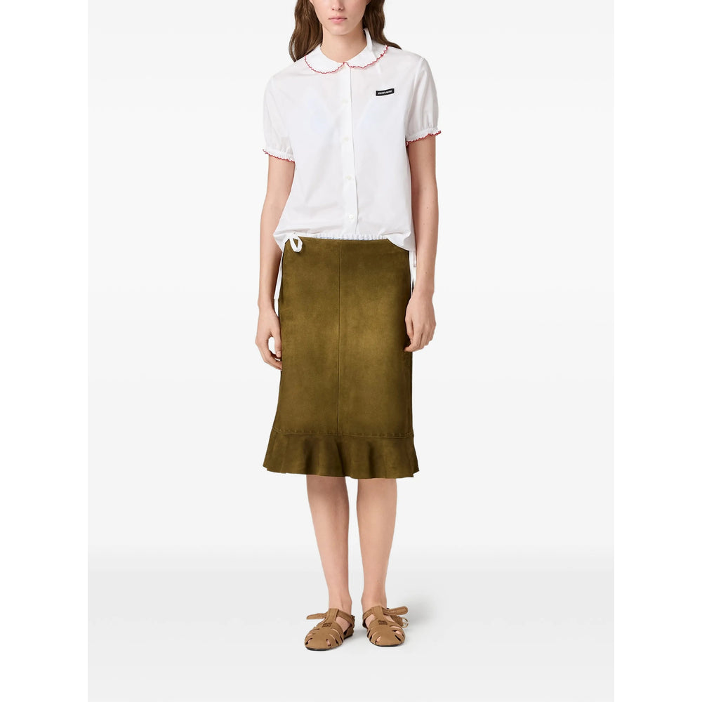 Miu Miu White Tops - Shirts Women MIU MIU