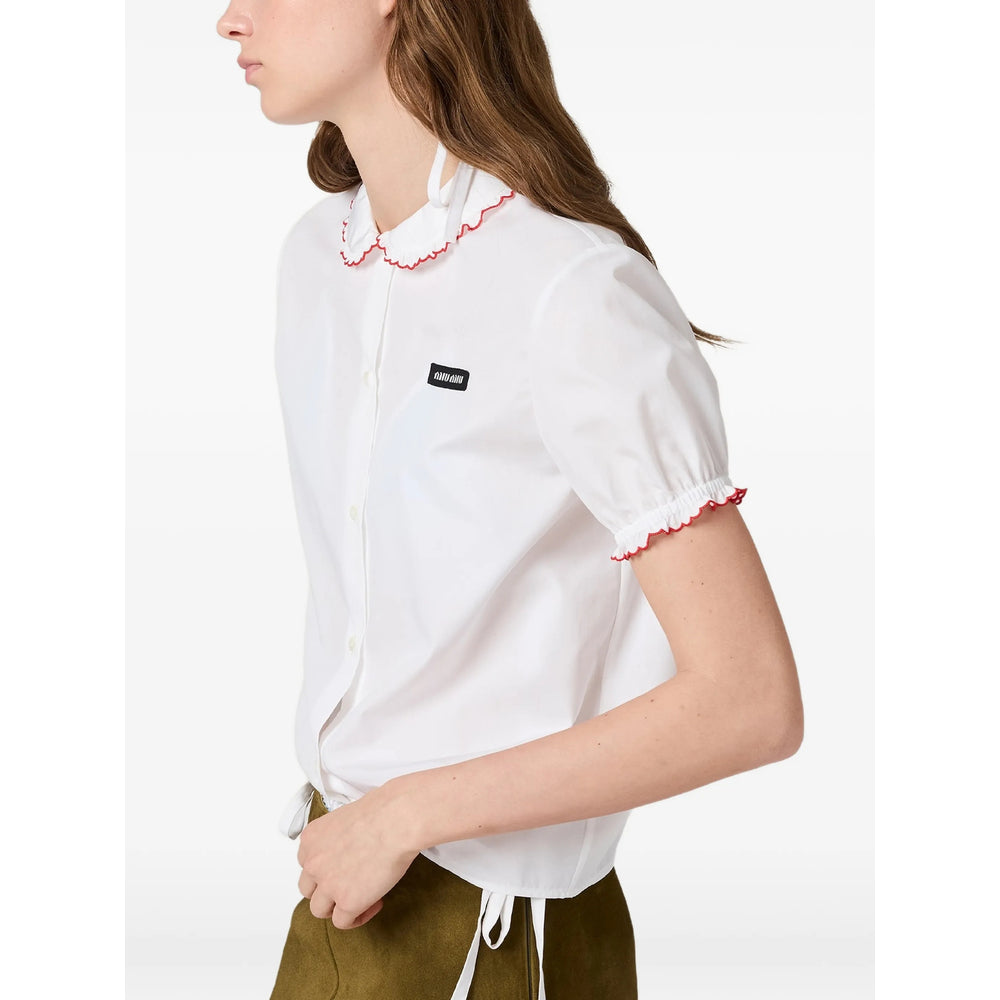Miu Miu White Tops - Shirts Women MIU MIU
