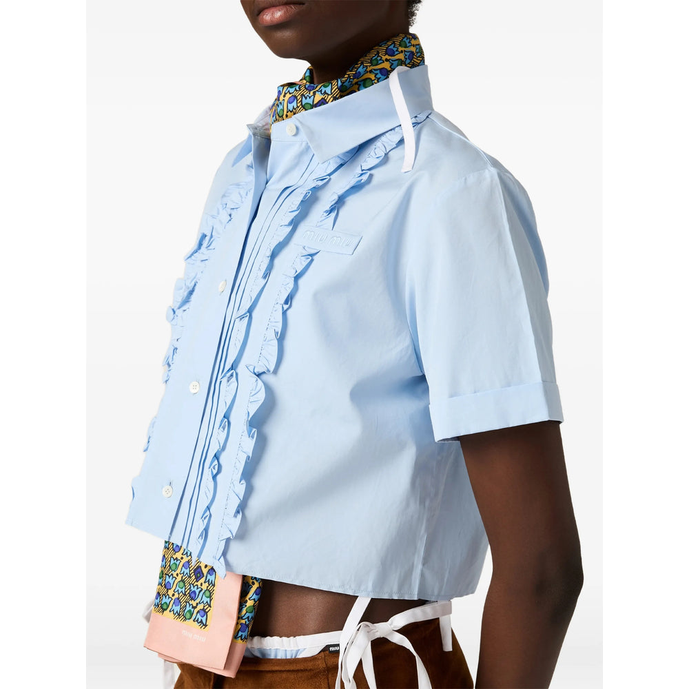 Miu Miu Blue Tops - Shirts Women MIU MIU