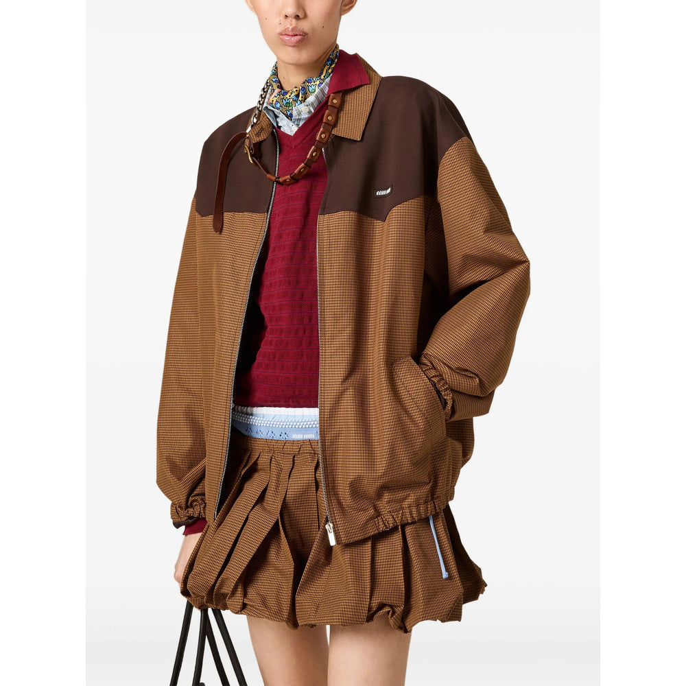 Miu Miu Brown Jackets - Bomber Jackets Women MIU MIU