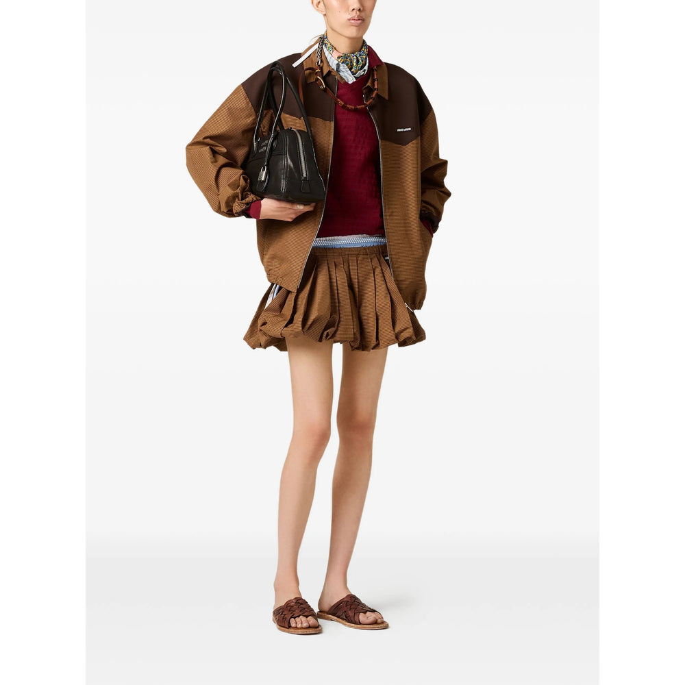 Miu Miu Brown Jackets - Bomber Jackets Women MIU MIU