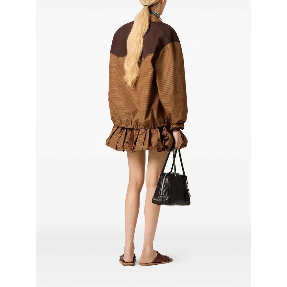 Miu Miu Brown Jackets - Bomber Jackets Women MIU MIU
