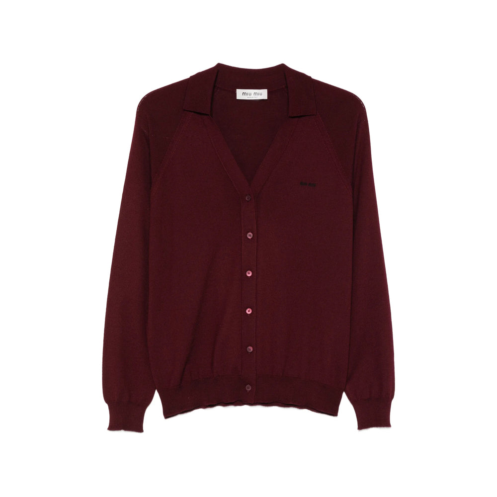 Miu Miu Red Knitwear - Cardigans Women MIU MIU