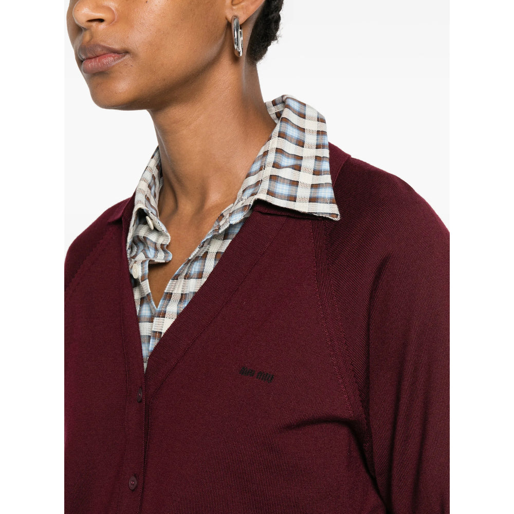 Miu Miu Red Knitwear - Cardigans Women MIU MIU