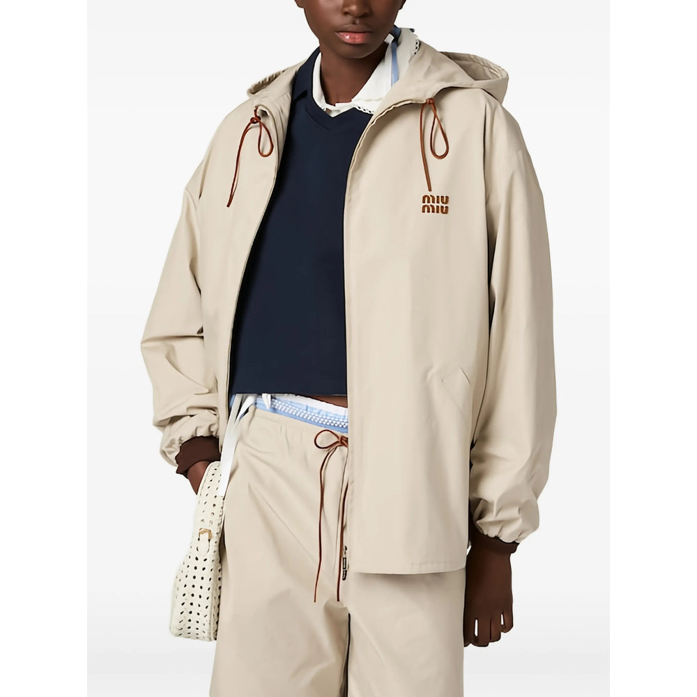Miu Miu Neutrals Jackets - Oversized Jackets Women MIU MIU
