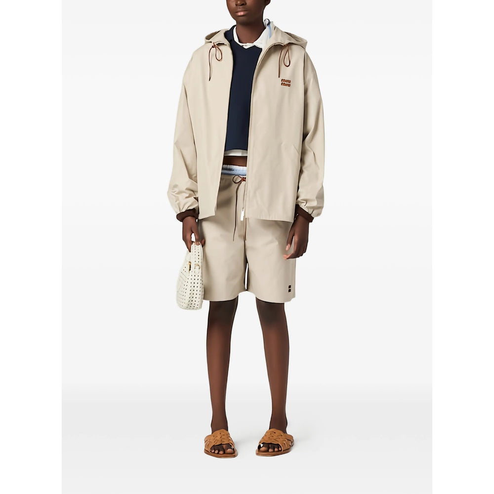 Miu Miu Neutrals Jackets - Oversized Jackets Women MIU MIU