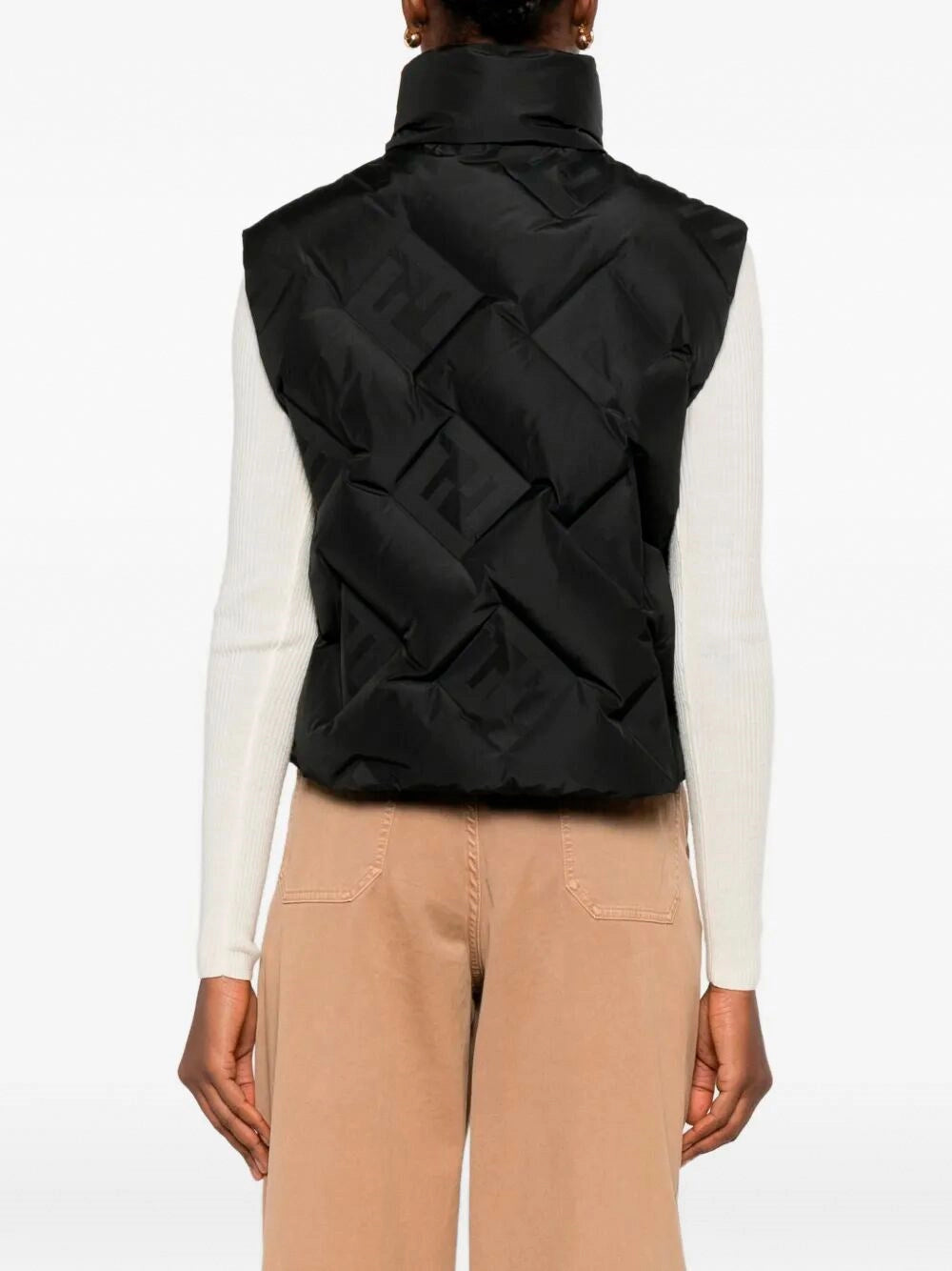 Fendi Women Puffy Jacquard Gilet FENDI