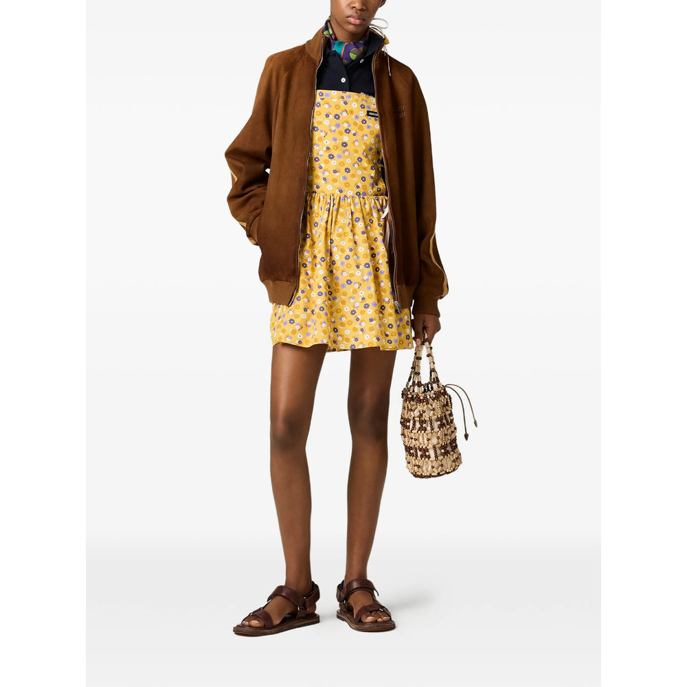 Miu Miu Brown Jackets - Leather Jackets Women MIU MIU