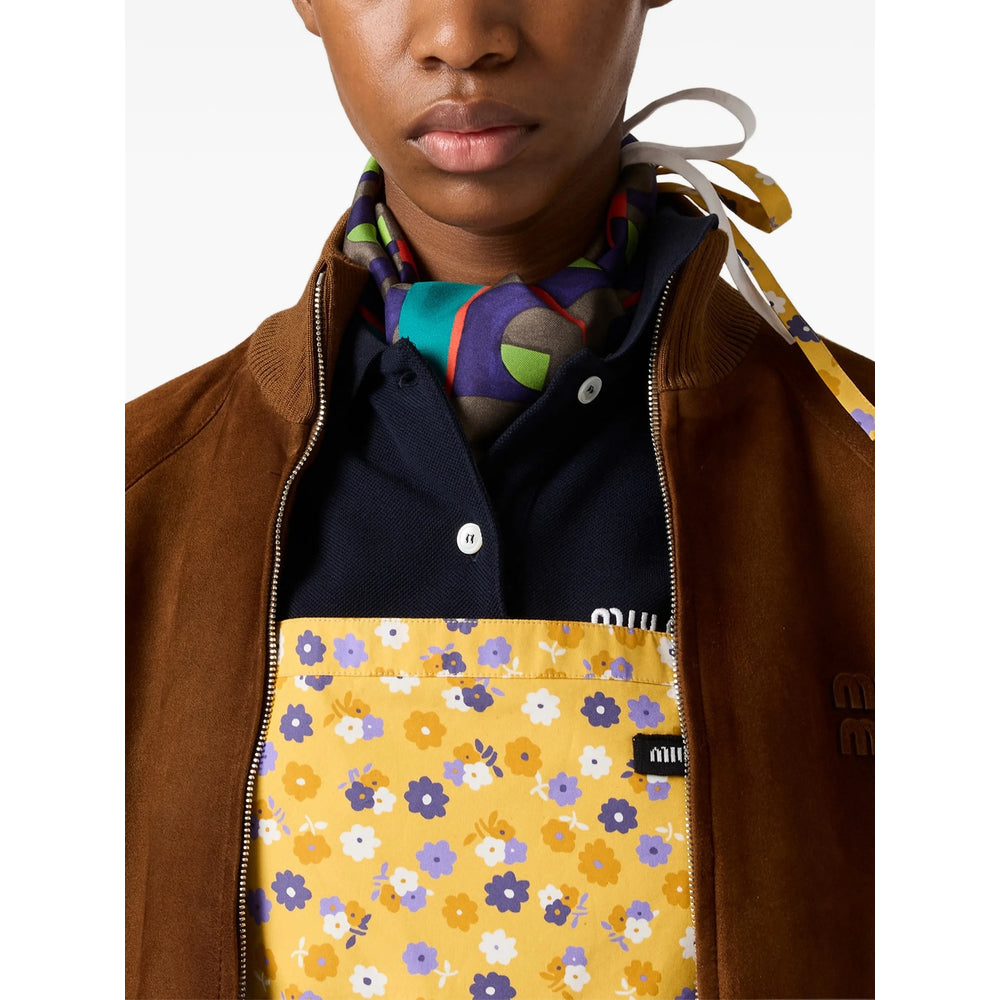 Miu Miu Brown Jackets - Leather Jackets Women MIU MIU