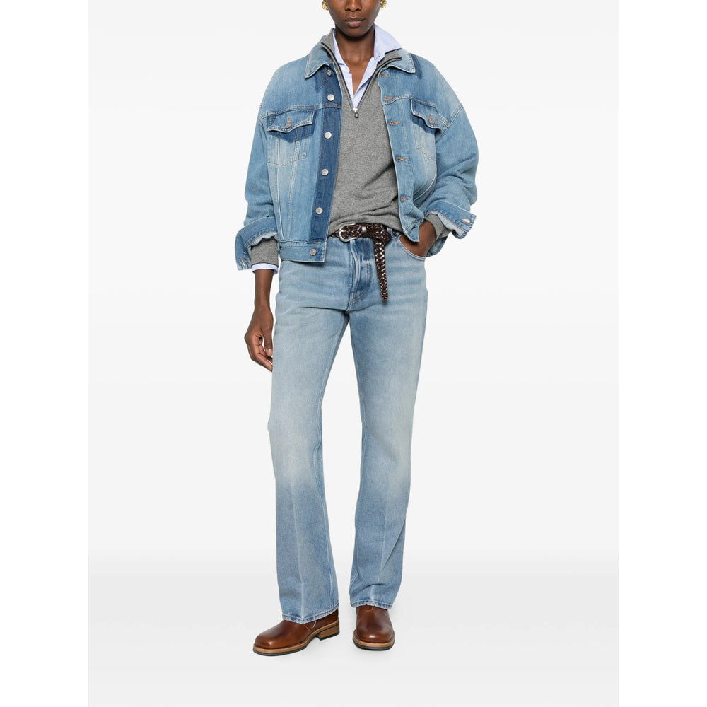 Miu Miu Blue Denim - Straight-Leg Jeans Women MIU MIU