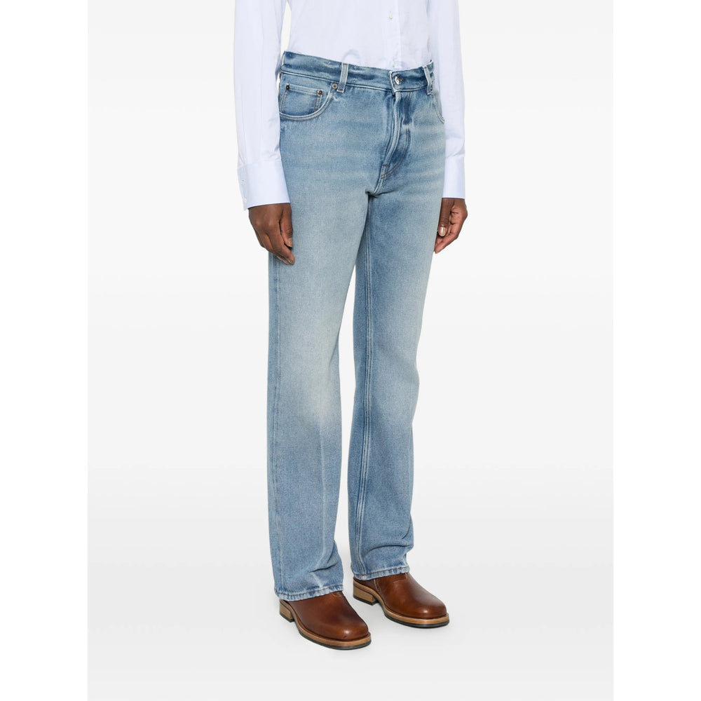 Miu Miu Blue Denim - Straight-Leg Jeans Women MIU MIU