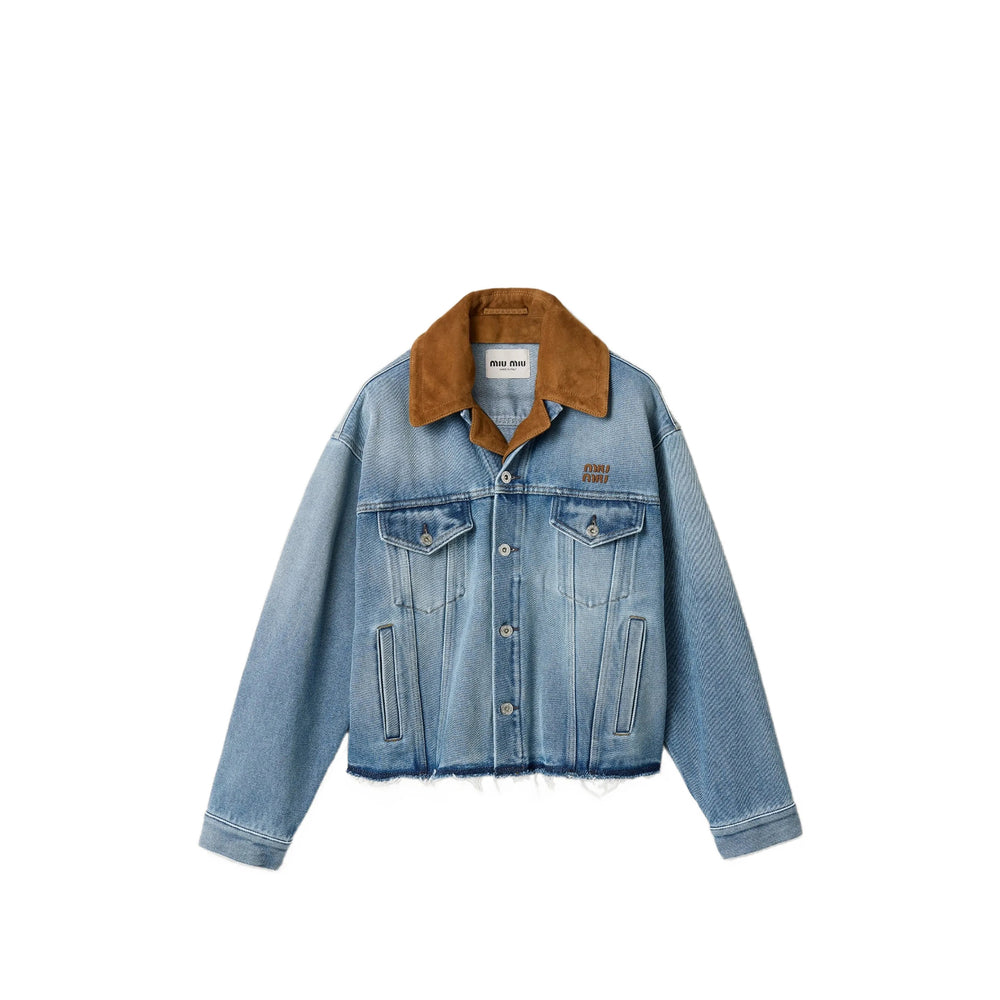Miu Miu Blue Coats - Oversized Coats Women MIU MIU