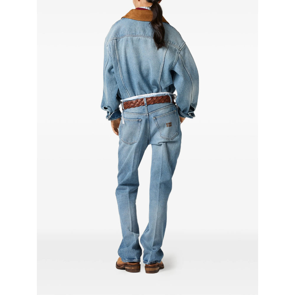 Miu Miu Blue Coats - Oversized Coats Women MIU MIU