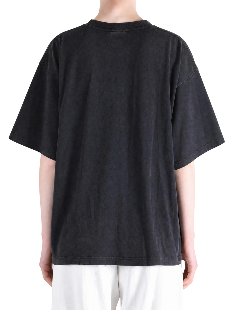 Balenciaga Women Oversized T-Shirt In Dry Black Jersey BALENCIAGA