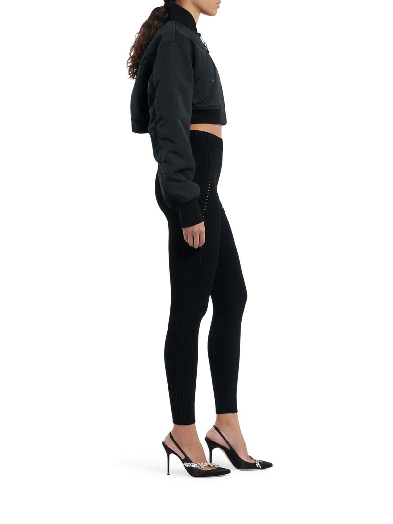 Balenciaga Women Techwear Leggings In Black Sports Mesh BALENCIAGA