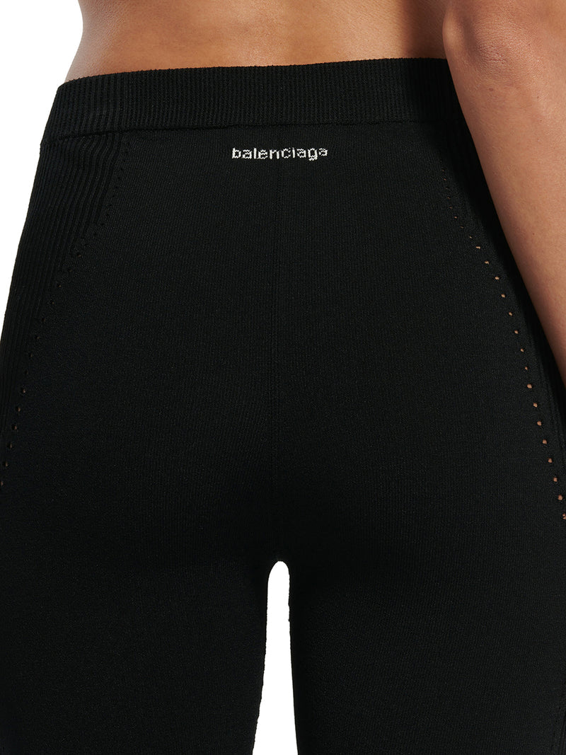 Balenciaga Women Techwear Leggings In Black Sports Mesh BALENCIAGA