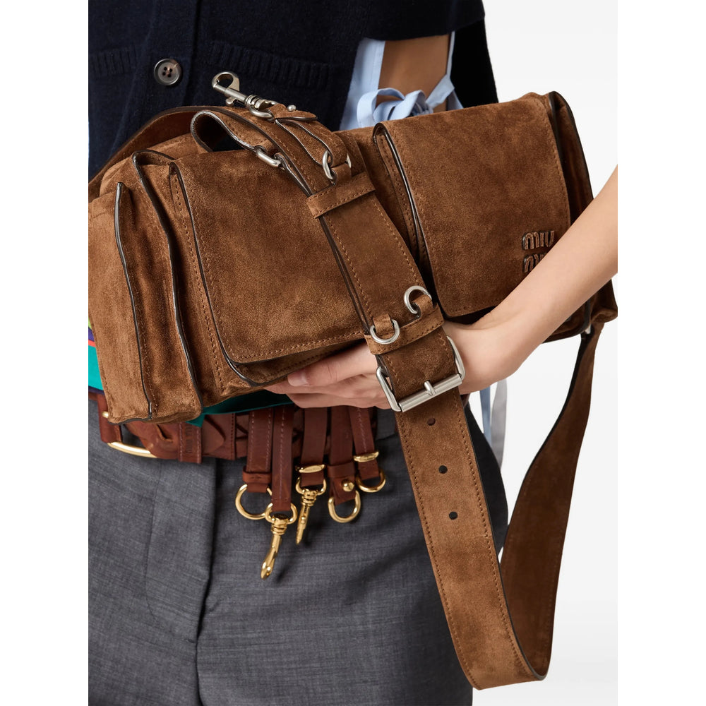 Miu Miu Brown Shoulder Bags Women MIU MIU