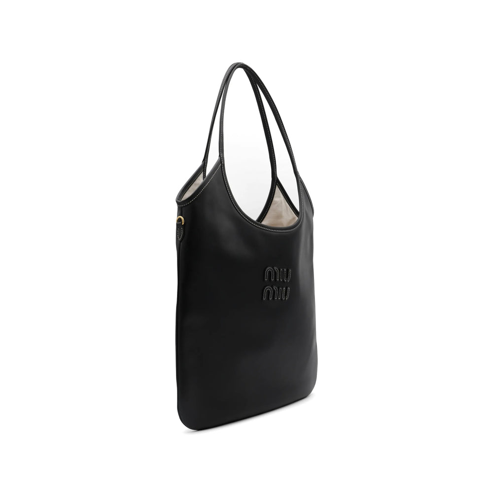 Miu Miu Black Tote Bags Women MIU MIU