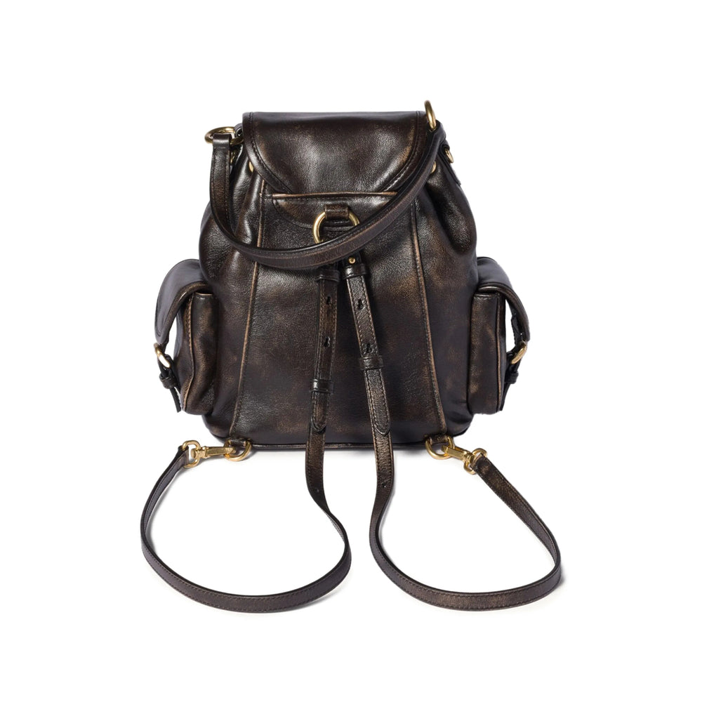 Miu Miu Brown Backpacks Women MIU MIU