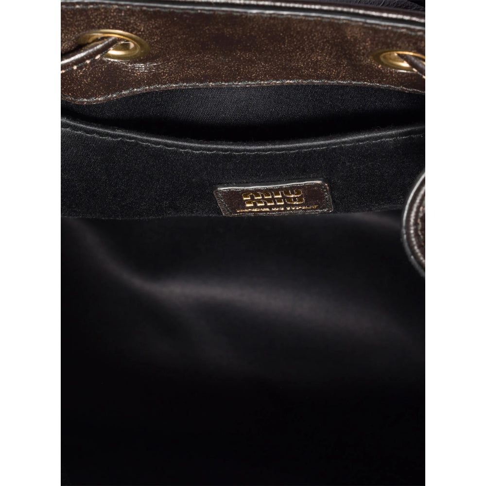Miu Miu Brown Backpacks Women MIU MIU