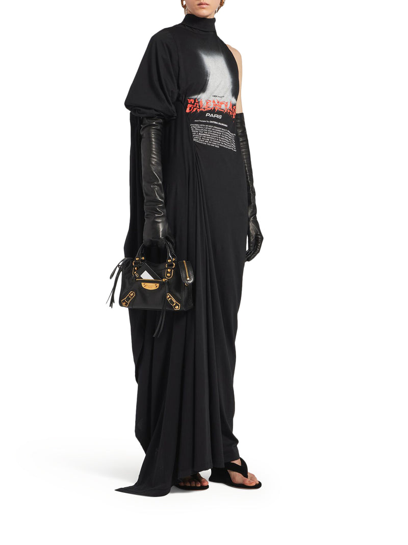 Balenciaga Women The Door Women`S Long Dress In Black BALENCIAGA