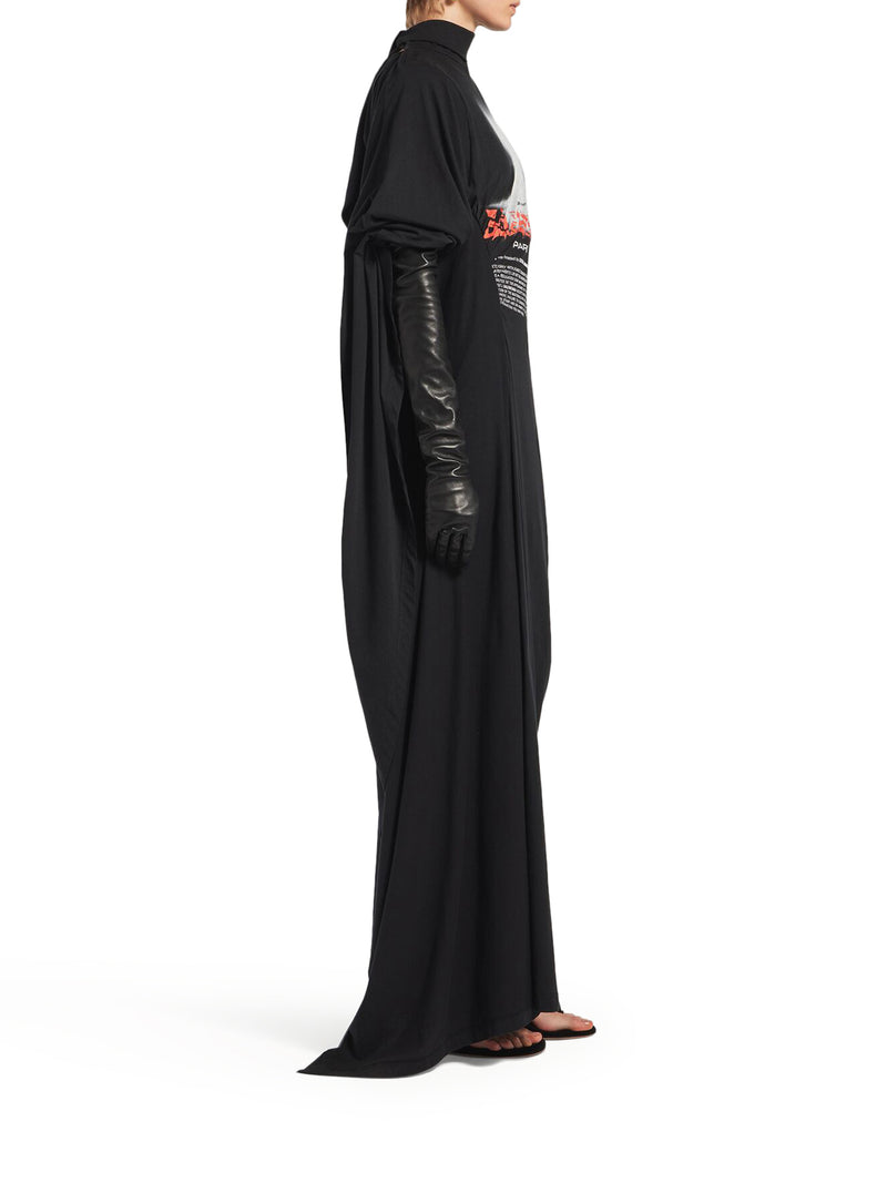 Balenciaga Women The Door Women`S Long Dress In Black BALENCIAGA