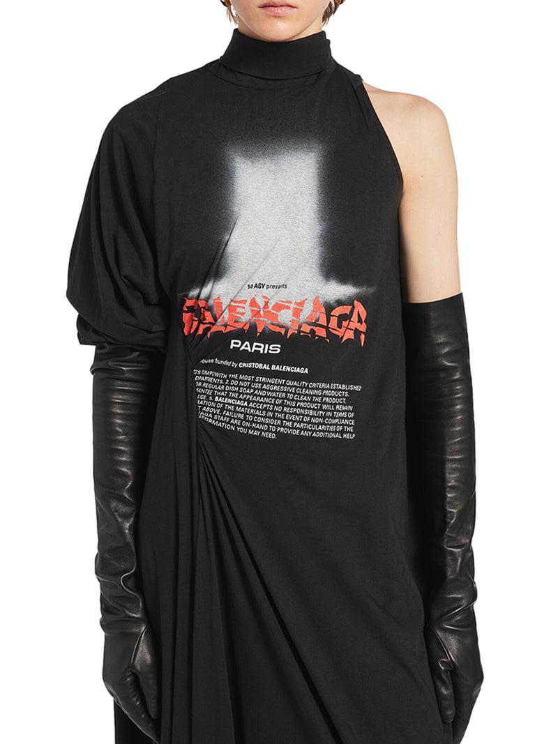 Balenciaga Women The Door Women`S Long Dress In Black BALENCIAGA