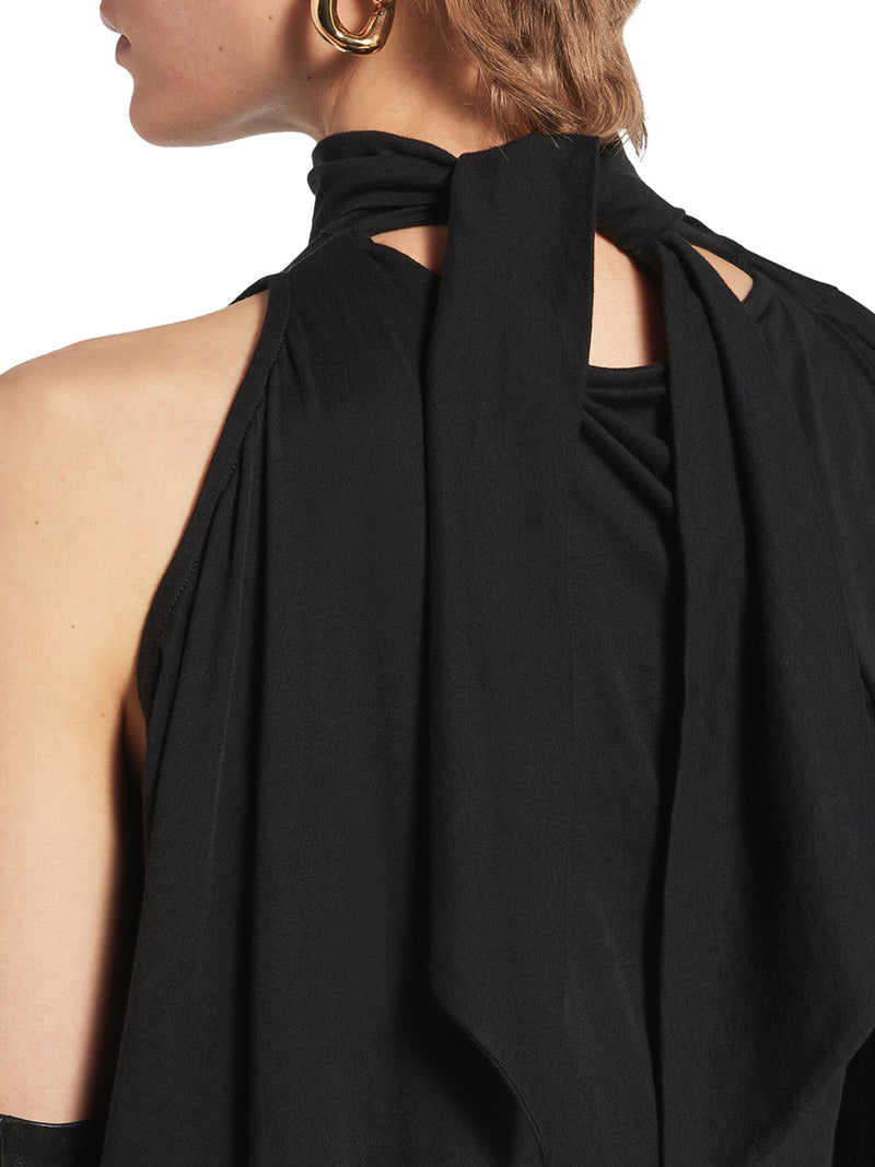 Balenciaga Women The Door Women`S Long Dress In Black BALENCIAGA