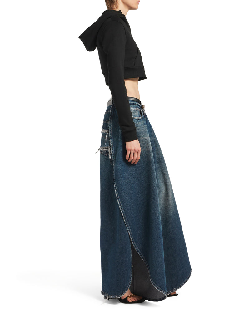Balenciaga Women Cocoon Techwear Sweatshirt In Black Dry Fleece BALENCIAGA
