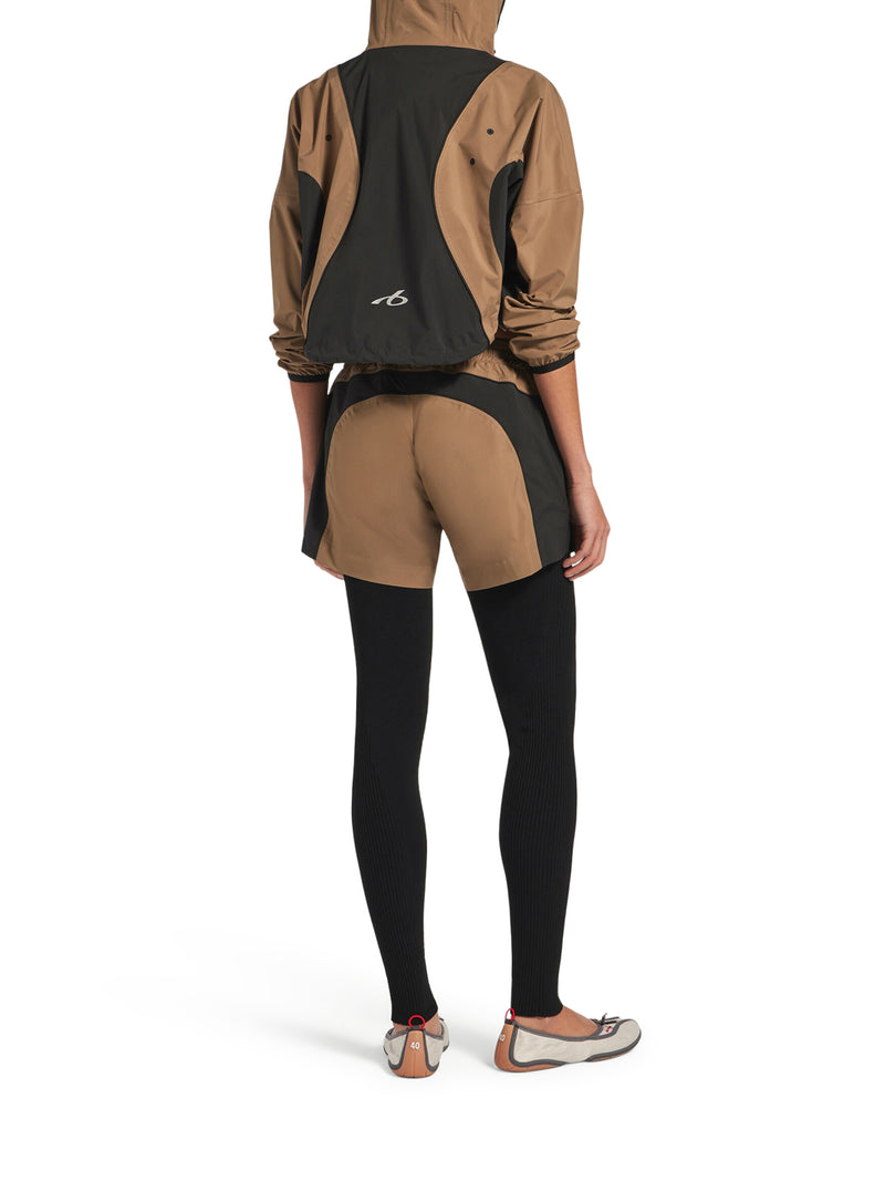 Balenciaga Women Techwear Cropped Jacket In Camel BALENCIAGA