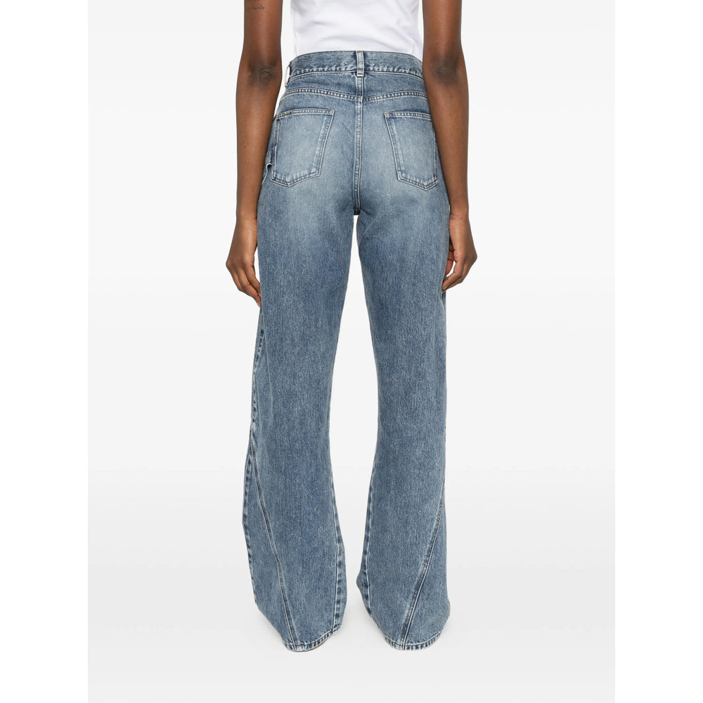 Jw Anderson Blue Denim - Straight-Leg Jeans Women J.W. ANDERSON