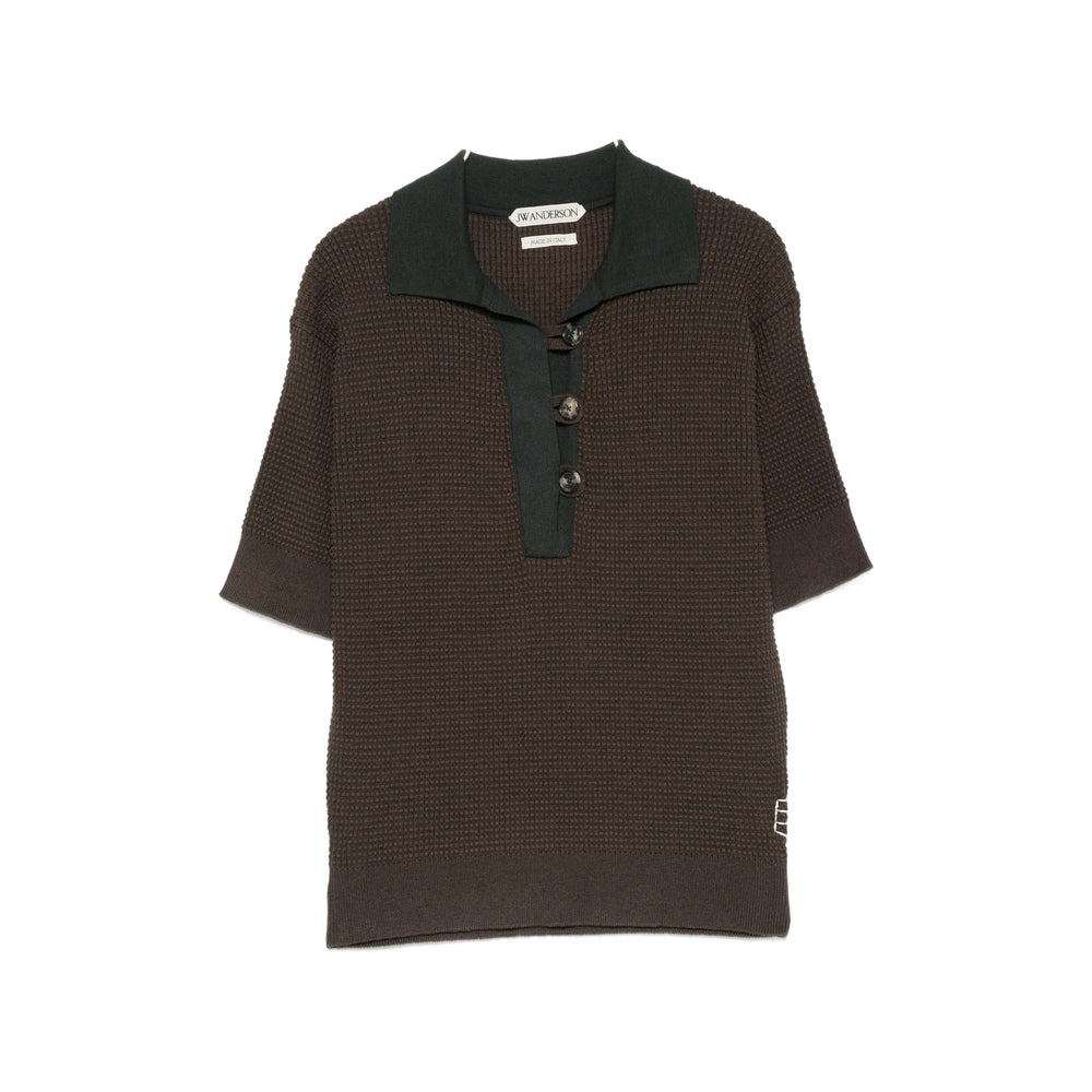 Jw Anderson Green Tops - Polo Tops Women J.W. ANDERSON