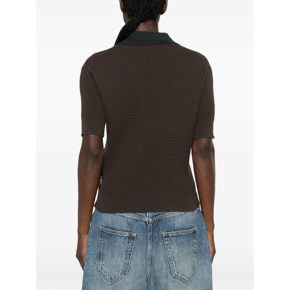 Jw Anderson Green Tops - Polo Tops Women J.W. ANDERSON