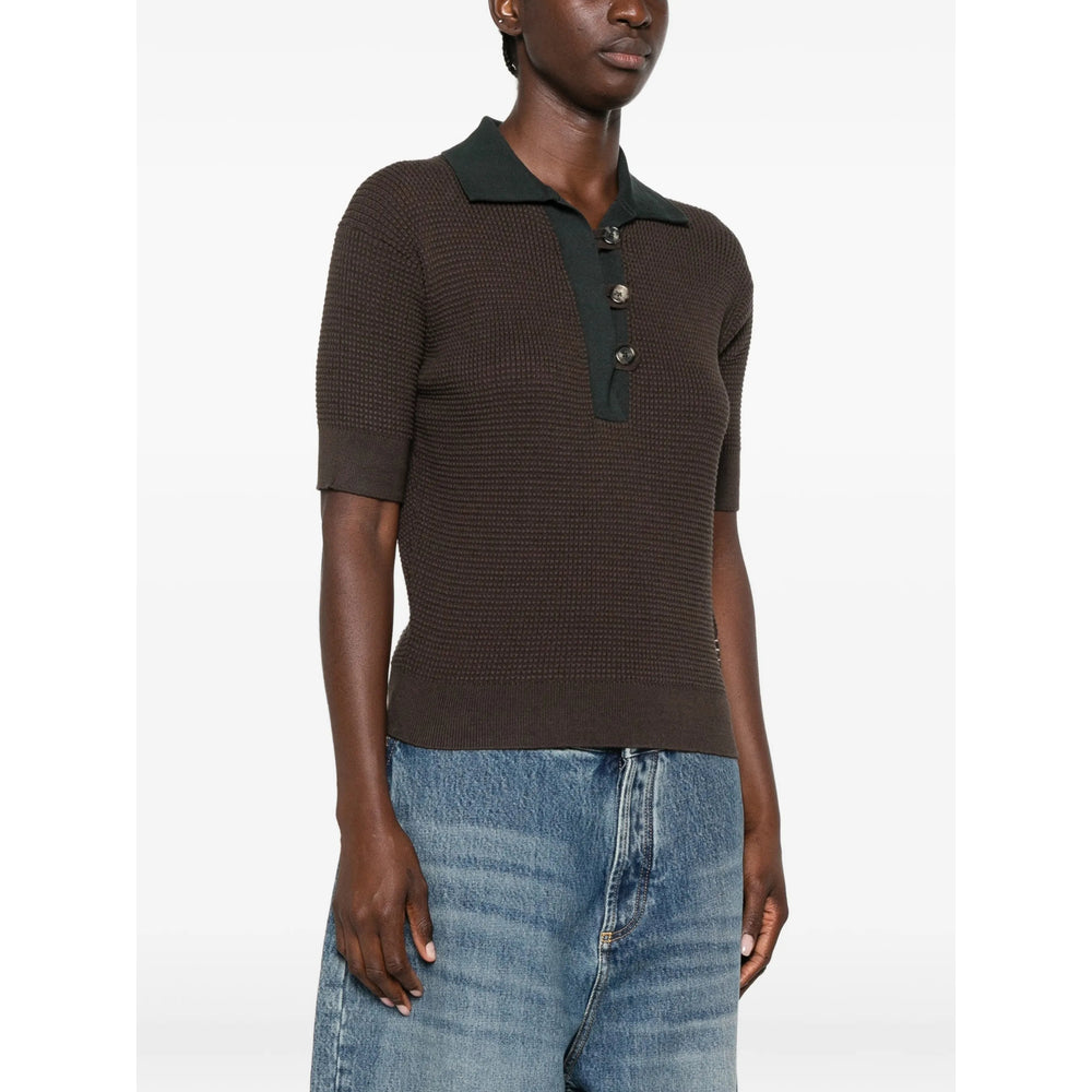 Jw Anderson Green Tops - Polo Tops Women J.W. ANDERSON