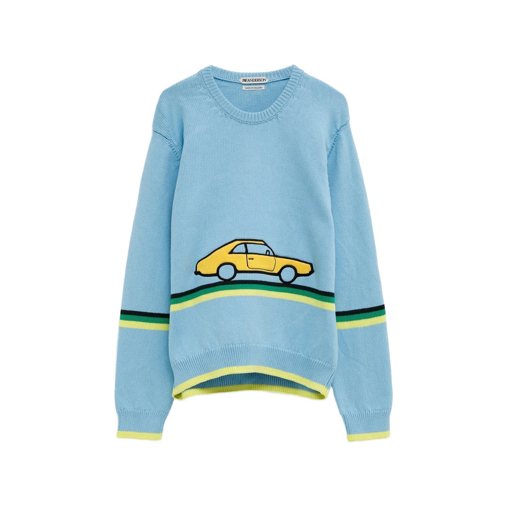 Jw Anderson Blue Knitwear - Jumpers Women J.W. ANDERSON