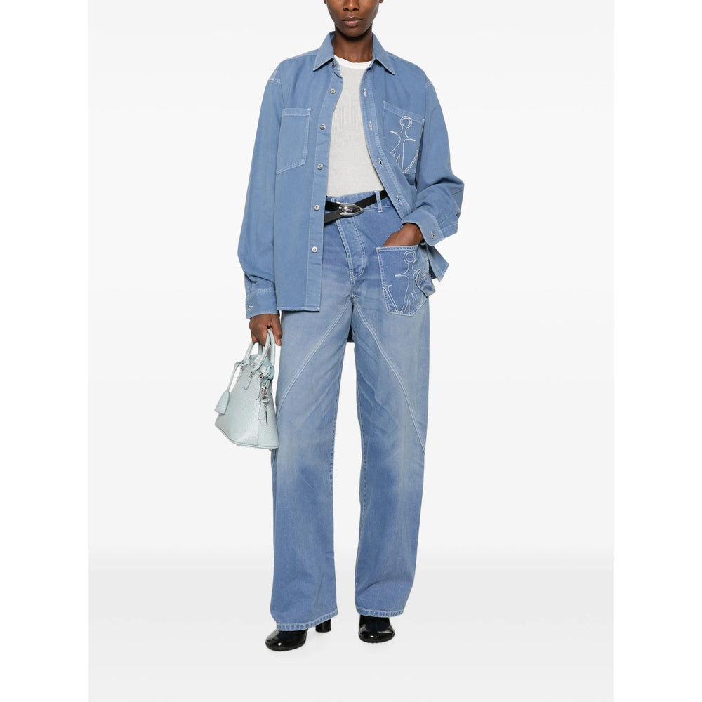Jw Anderson Blue Tops - Shirts Women J.W. ANDERSON