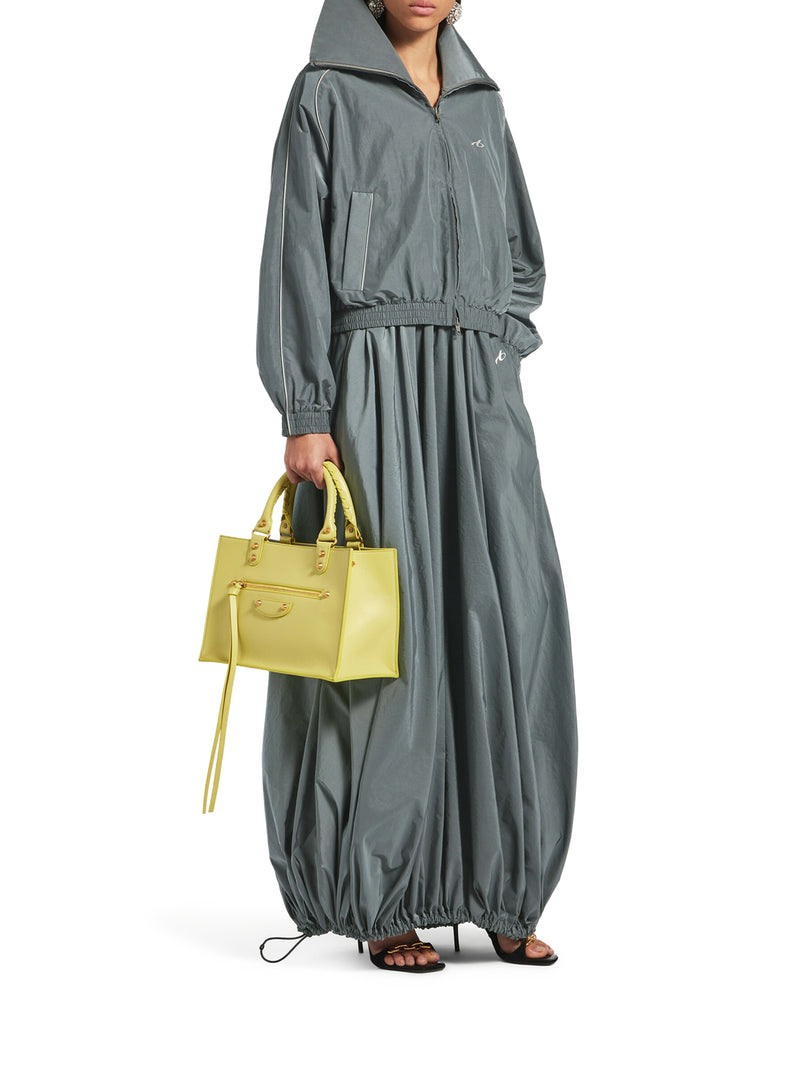 Balenciaga Women Bodies High Neck Jacket In Technical Cotton Poplin BALENCIAGA