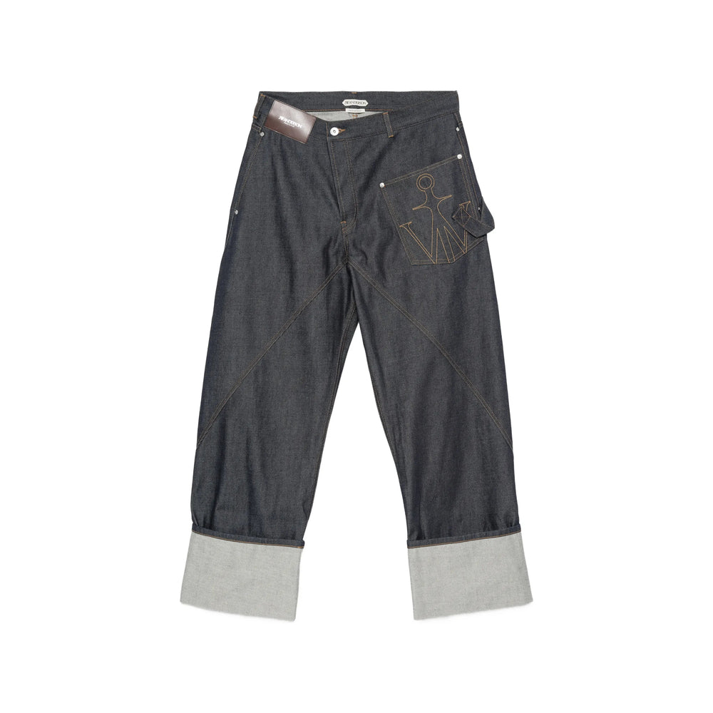 Jw Anderson Blue Denim - Wide-Leg Jeans Men J.W. ANDERSON