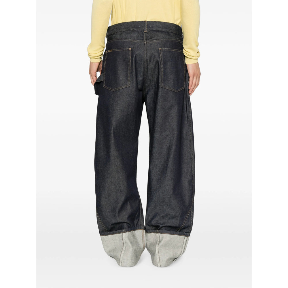 Jw Anderson Blue Denim - Wide-Leg Jeans Men J.W. ANDERSON